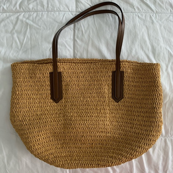 J. Crew Handbags - J. Crew straw tote bag
